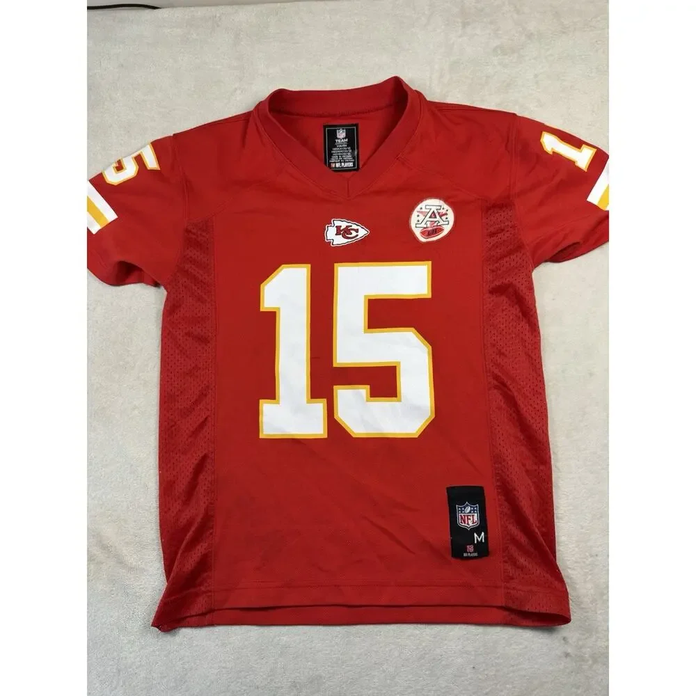 Patrick Mahomes Kansas City Chiefs Youth M 10/12 #15 Red NFL Jersey